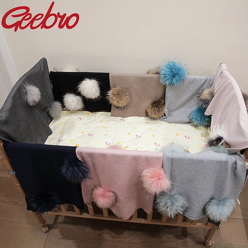 Baby Swaddle Blanket - Geebro Pasgeboren Warme Wol Inbakeren Deken