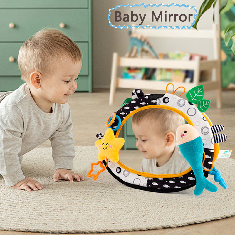 Baby Walker Activity - Babyvloerspiegel Buiktijd 6-12 maanden Hoog contrast