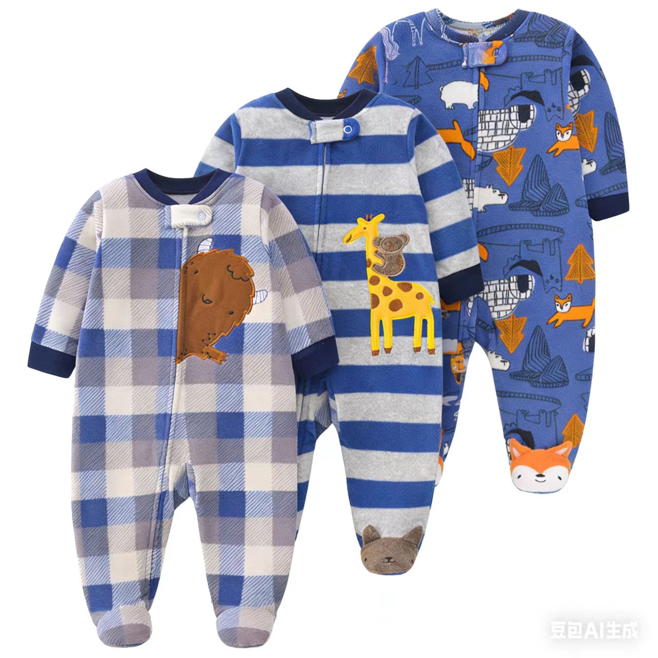 Baby Product Brand - 2026 Unisex Baby Romper Fleece Stof