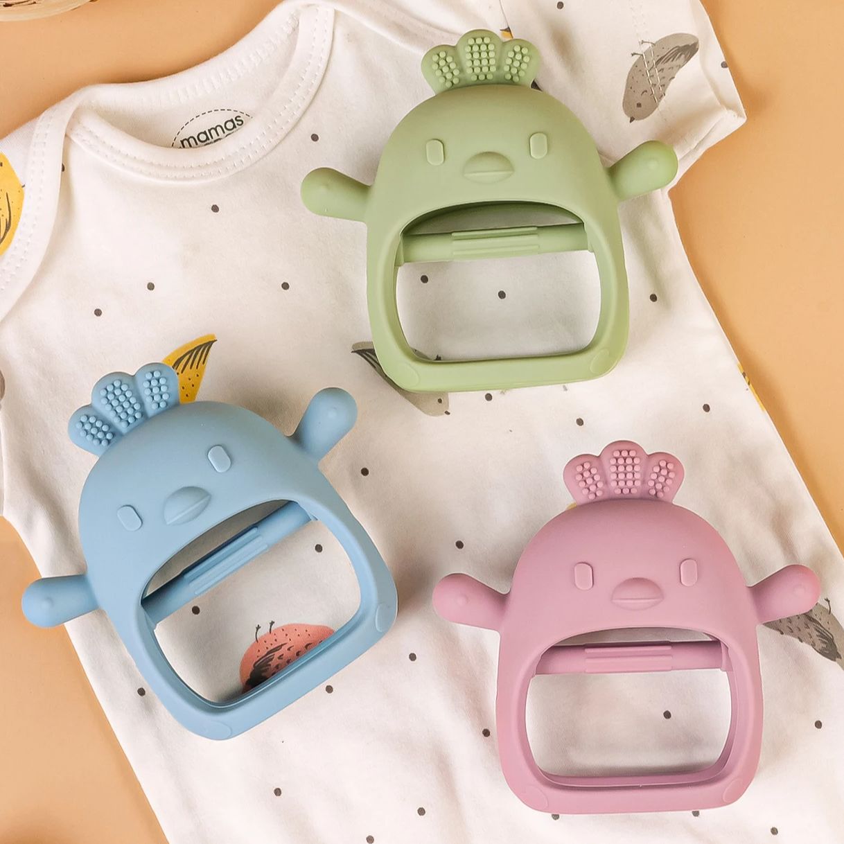 Teething Mitten Baby - 1PC Baby Bijtring Handschoenen Kinderen Tandjes
