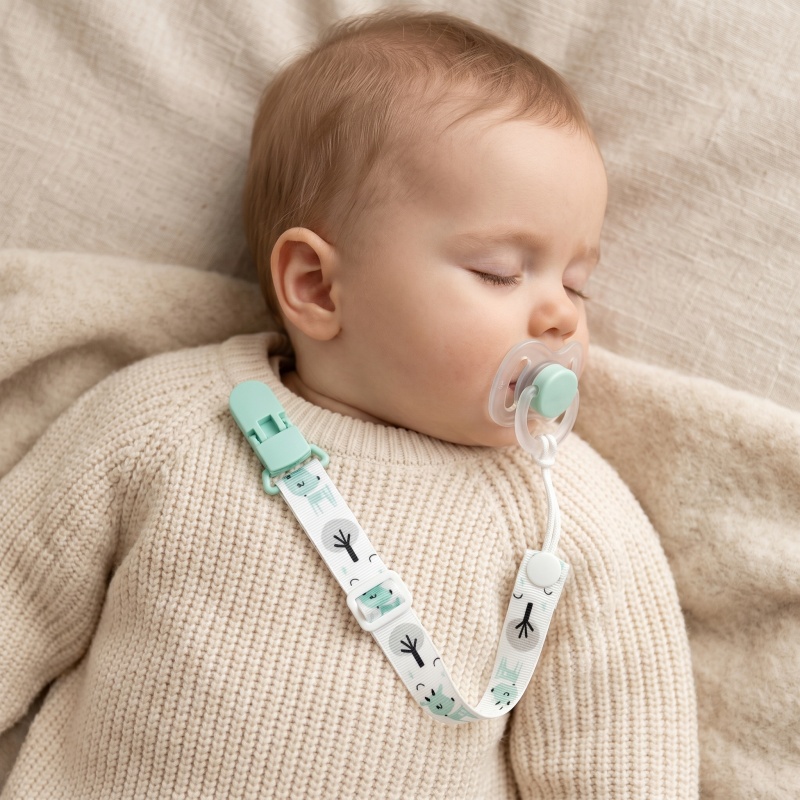 Baby Pacifier Clip - Vaste Knop Baby Fopspeen Clips Kettingen