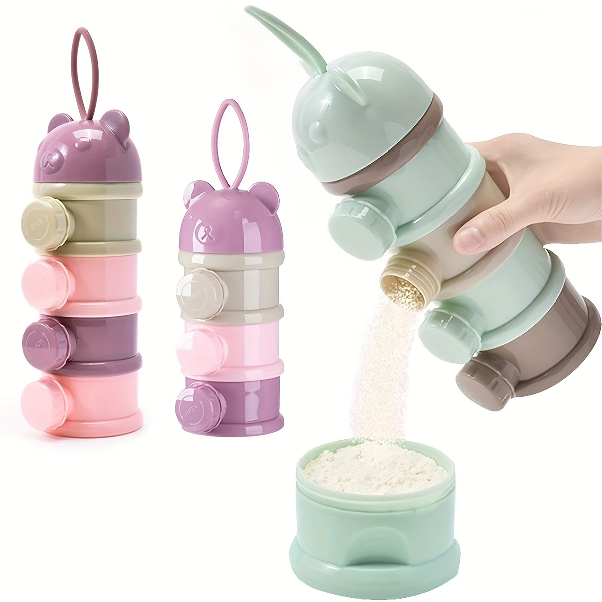 Baby Products Distributor - Babymelkpoedercontainer met grote capaciteit en riem,