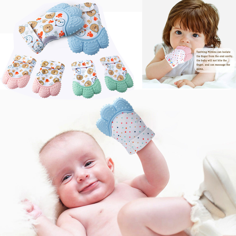 Teething Mitten Baby - Smoothing Baby Tandjes Mitten Handschoen, BPA