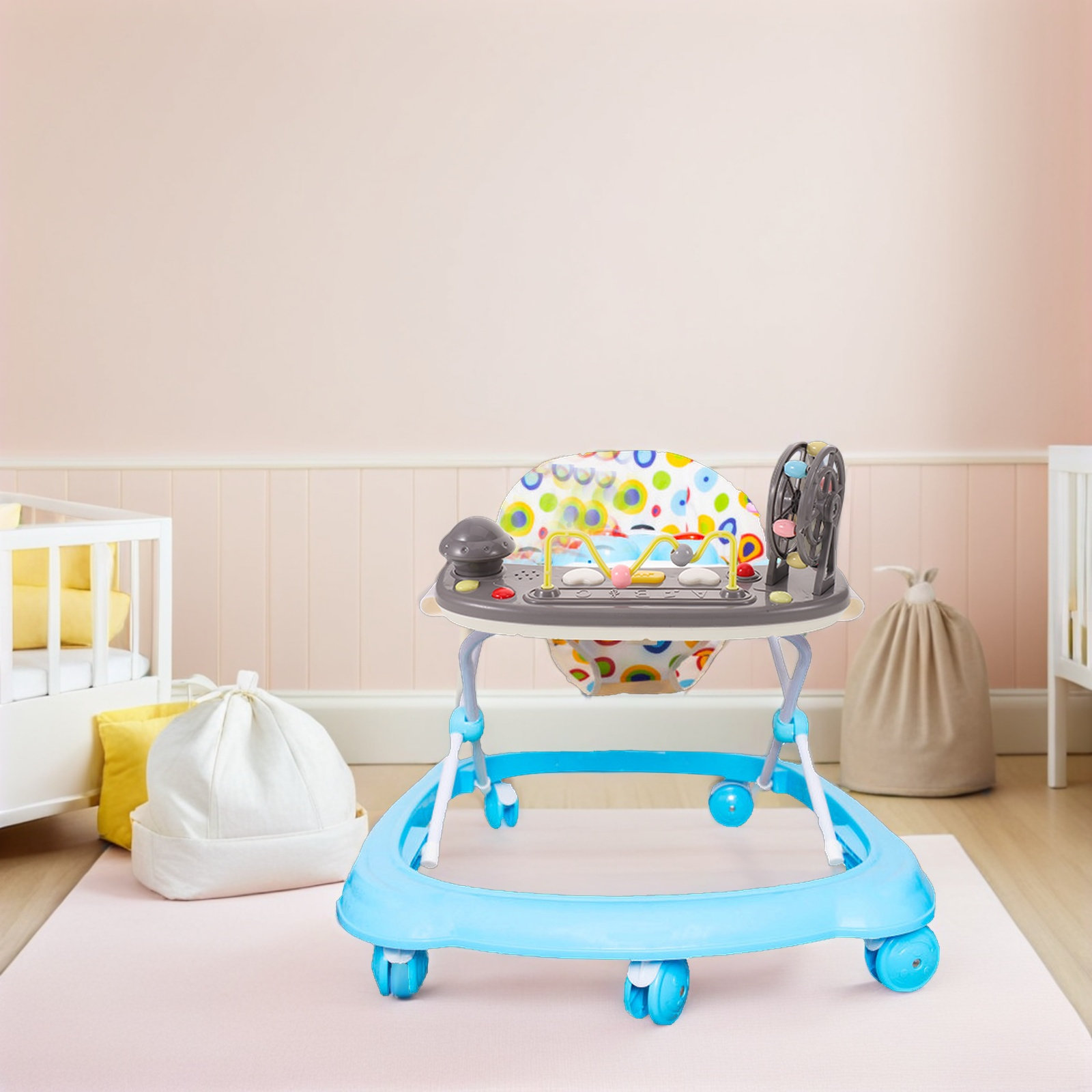 Baby Walker Activity - Baby Walker Muziekplank Vervangingspaneel Afneembaar Geluidsactiviteitenblad