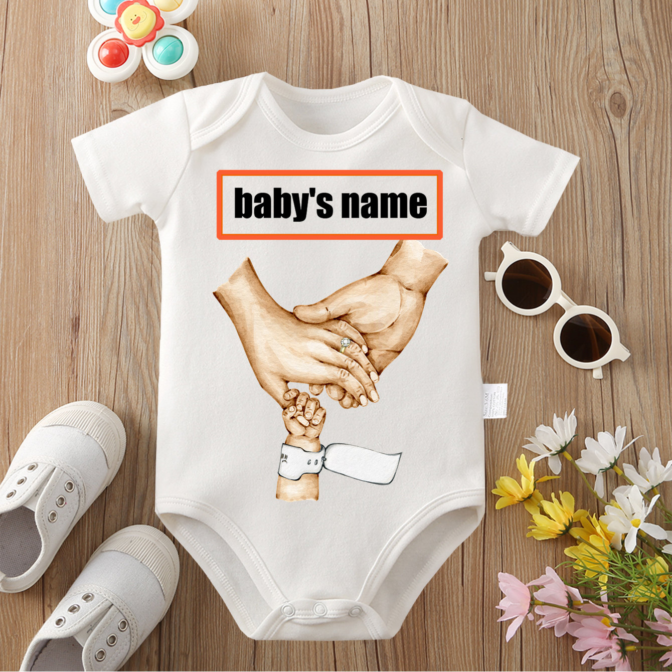 Baby Products Name - Aangepaste tekst (baby's naam) jumpsuit nieuwe