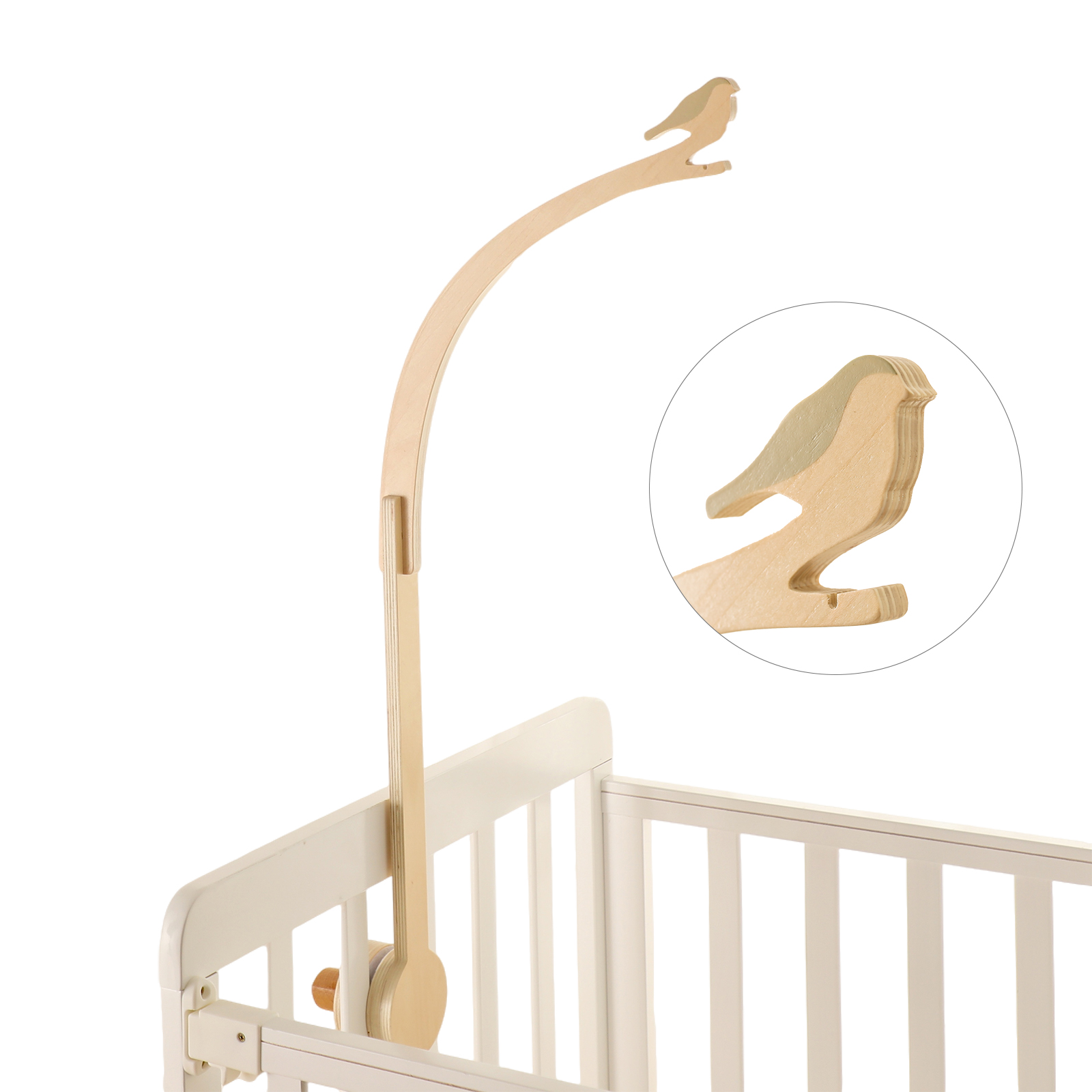 Baby Rattle Toy Set - Baby Houten Kleine Birdie Bed Bel