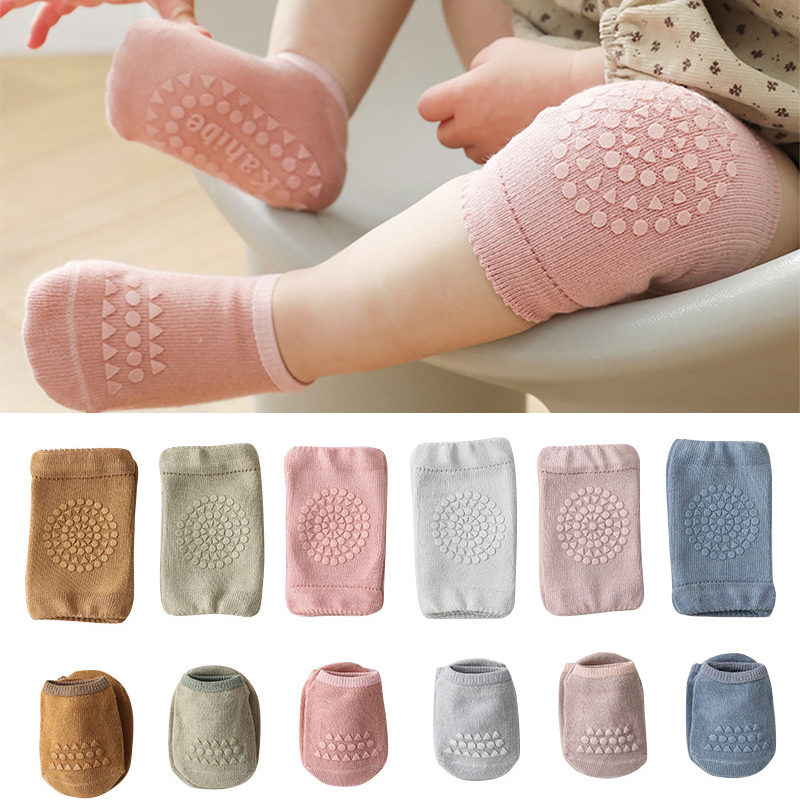 Baby Knee Pad Crawling - Veiligheid Baby Kniebeschermers Sokken Set Antislip