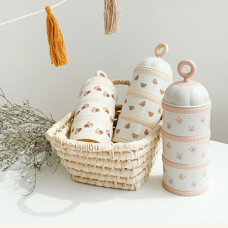 Baby Products Distributor - Schattige beer melkpoeder doos babyvoeding accessoires