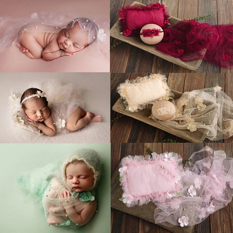 Baby Swaddle Blanket - Pasgeboren Fotografie Wrap Deken Mesh Achtergrond