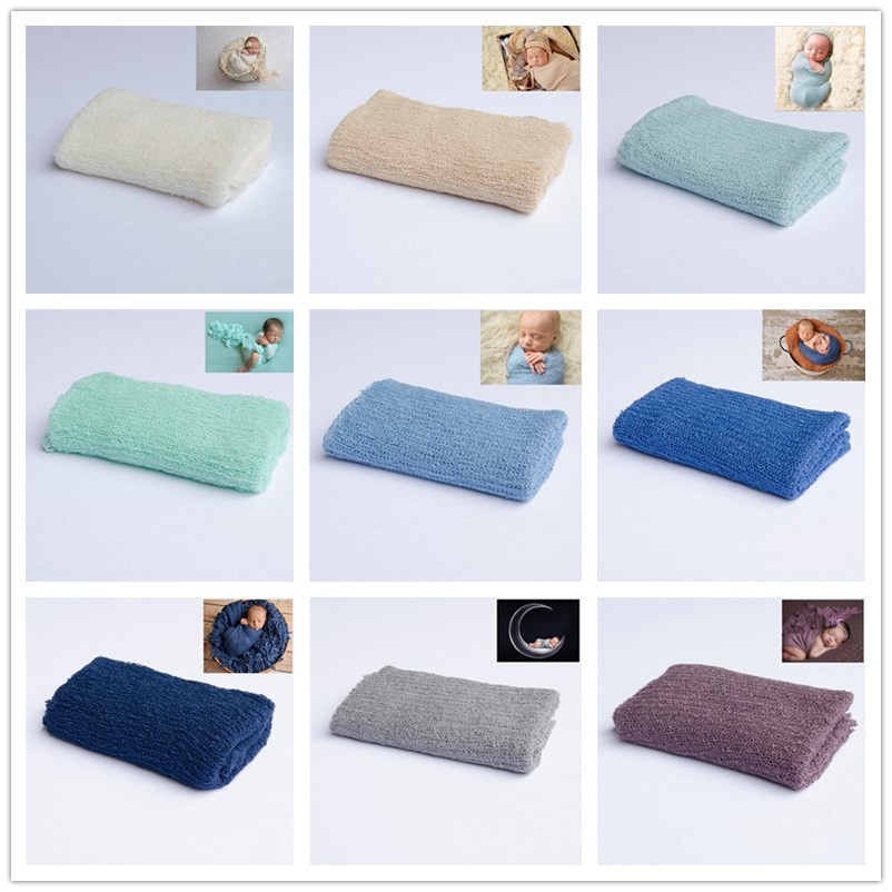 Baby Swaddle Blanket - Pasgeboren Fotografie Props Gebreide Wrap Babydeken