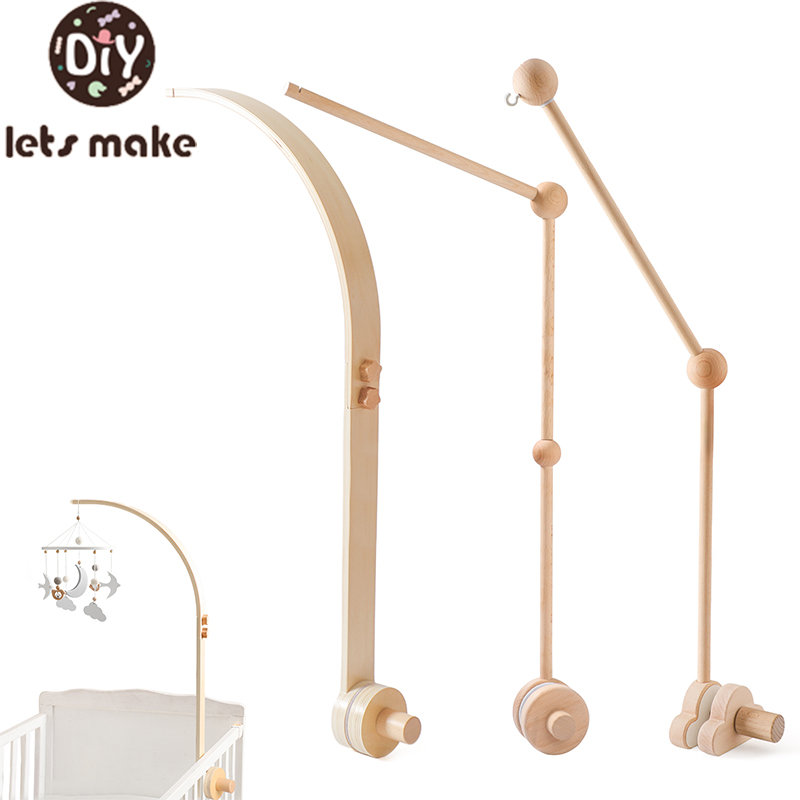 Baby Rattle Toy Set - Baby Houten Bed Bel Beugel Mobiele