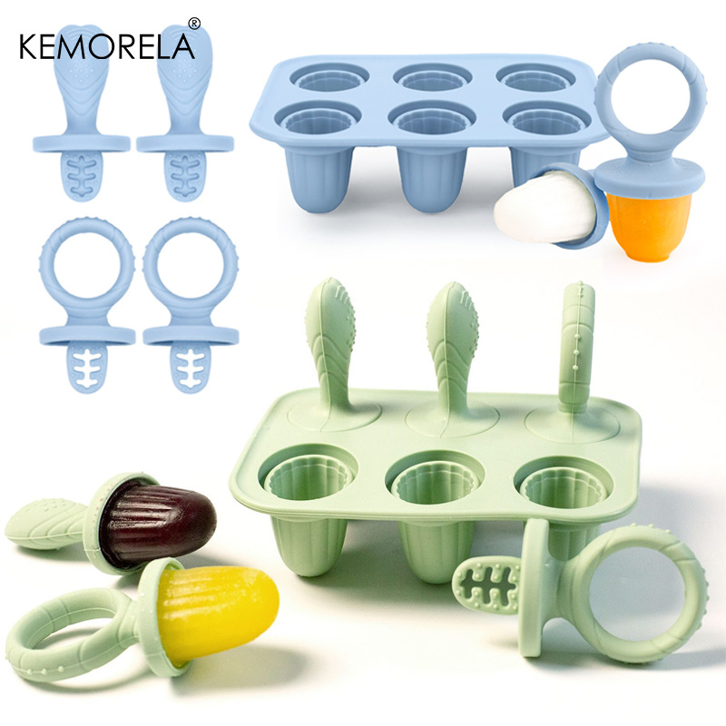 Baby Products Cream - 6-delige ijslollyvorm voor baby's, perfect voor