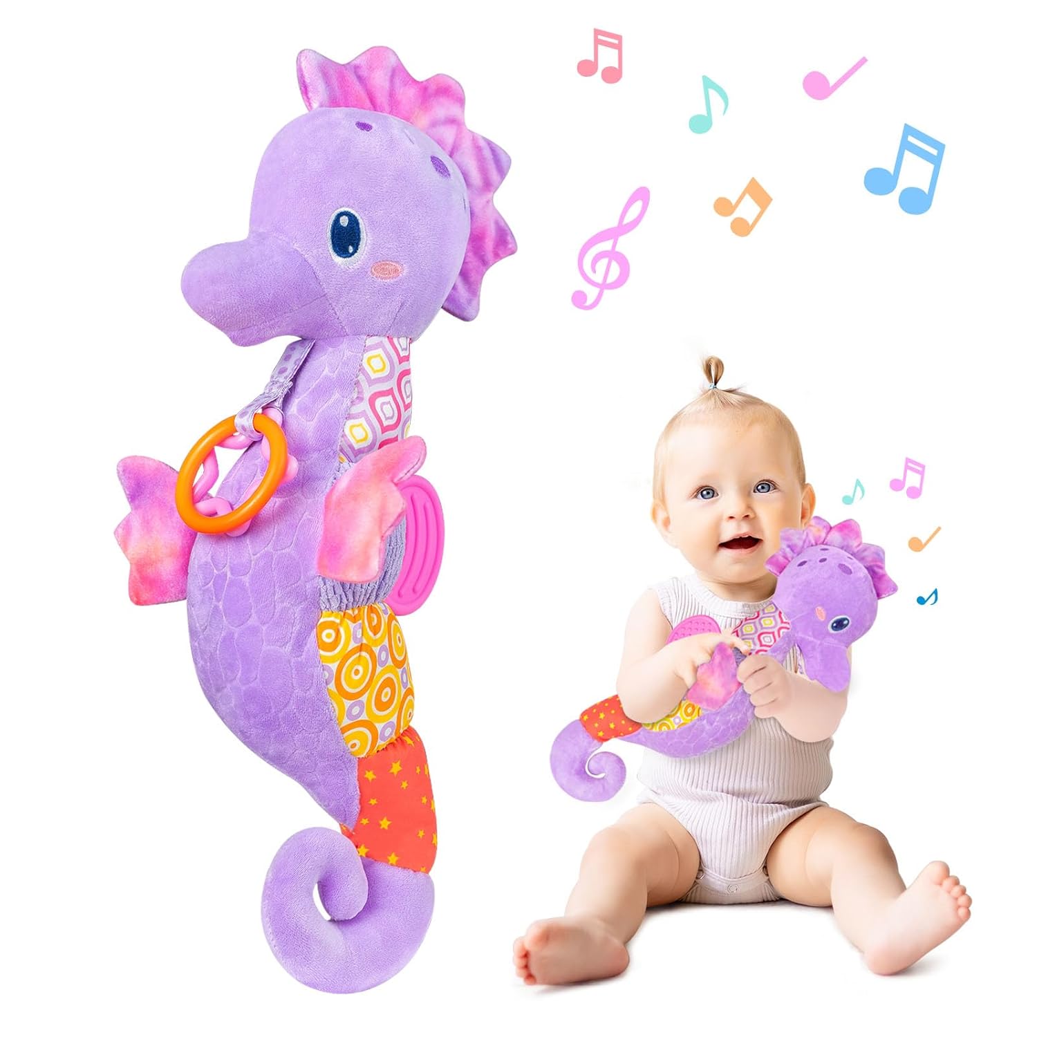Baby Rattle Toy Set - Babyrammelaars Speelgoed Baby Muzikale Knuffels Zacht
