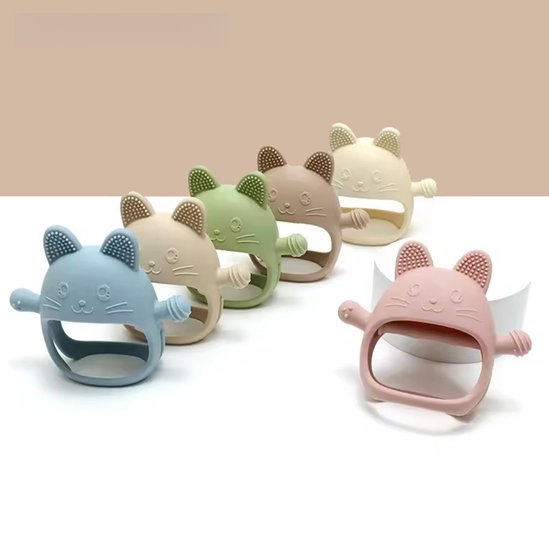 Teething Mitten Baby - 1 Pc Baby Siliconen Bijtringen Handschoenen