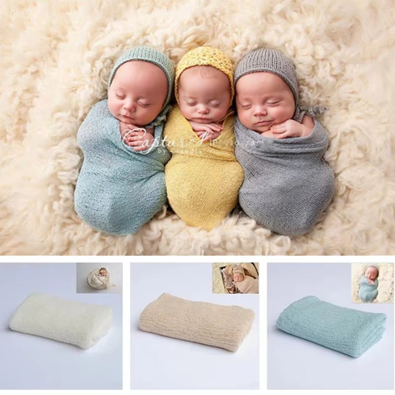 Baby Swaddle Blanket - 40*150 cm Pasgeboren Fotografie Props Zacht