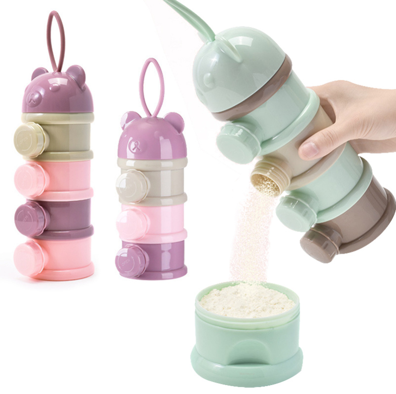 Baby Products Distributor - Opslag Drie/Vier Tier Draagbare Voedselcontainer Poeder