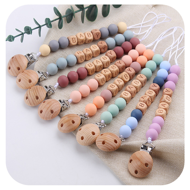 Baby Pacifier Clip - Nieuwe Baby Fopspeen Clips Gepersonaliseerde Naam