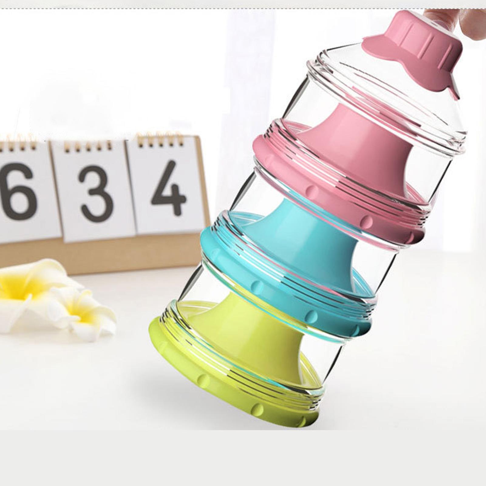 Baby Products Distributor - 3-laags babymelkpoederpotten Formule-dispenser Melkpoeder Formule-dispenser Container