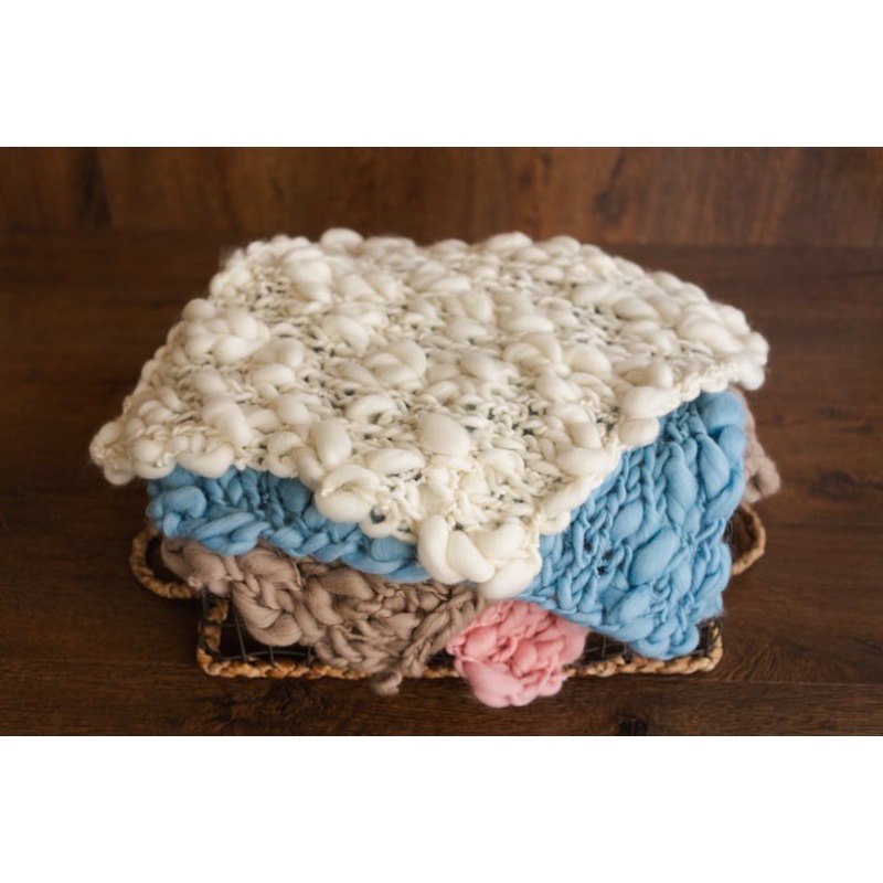 Grof gebreide merino babydeken - Baby Swaddle Blanket recensie en prijs