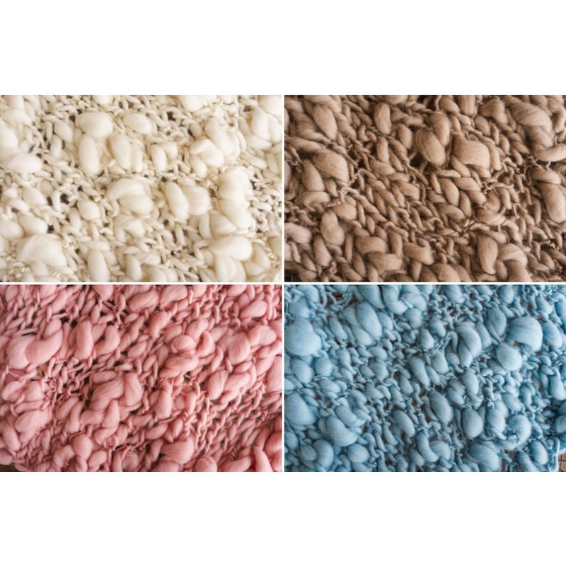 Grof gebreide merino babydeken - Baby Swaddle Blanket recensie en prijs