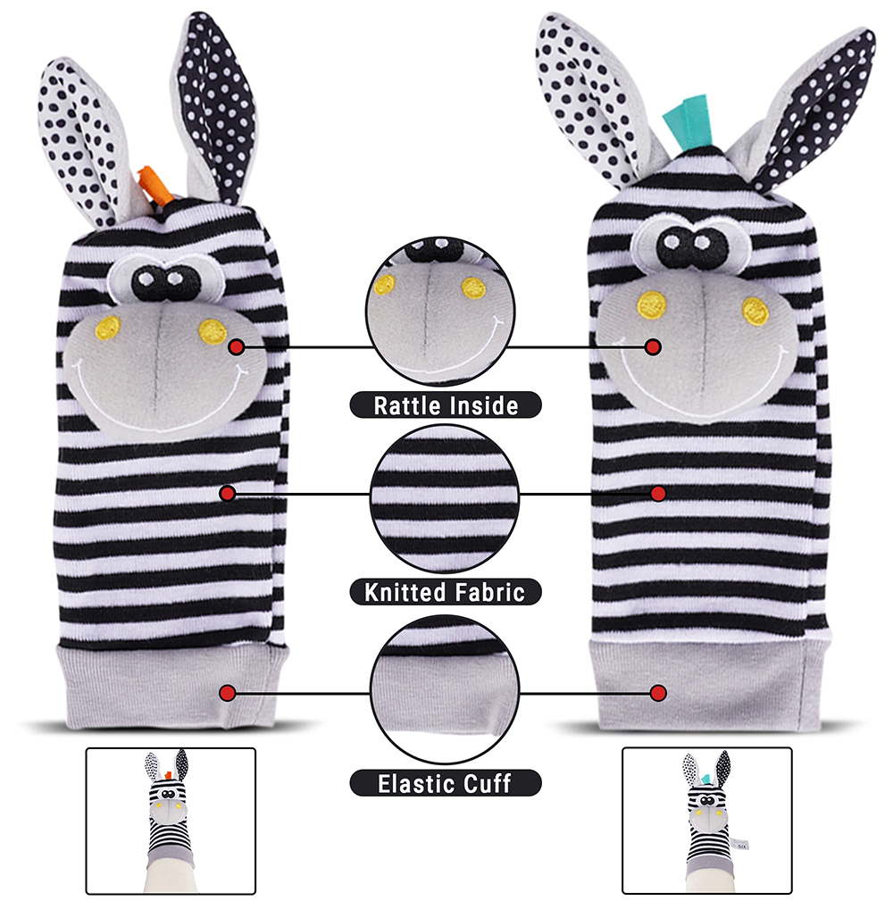 4 STKS/SET Baby Rammelaar Spee - Baby Rattle Toy Set recensie en prijs