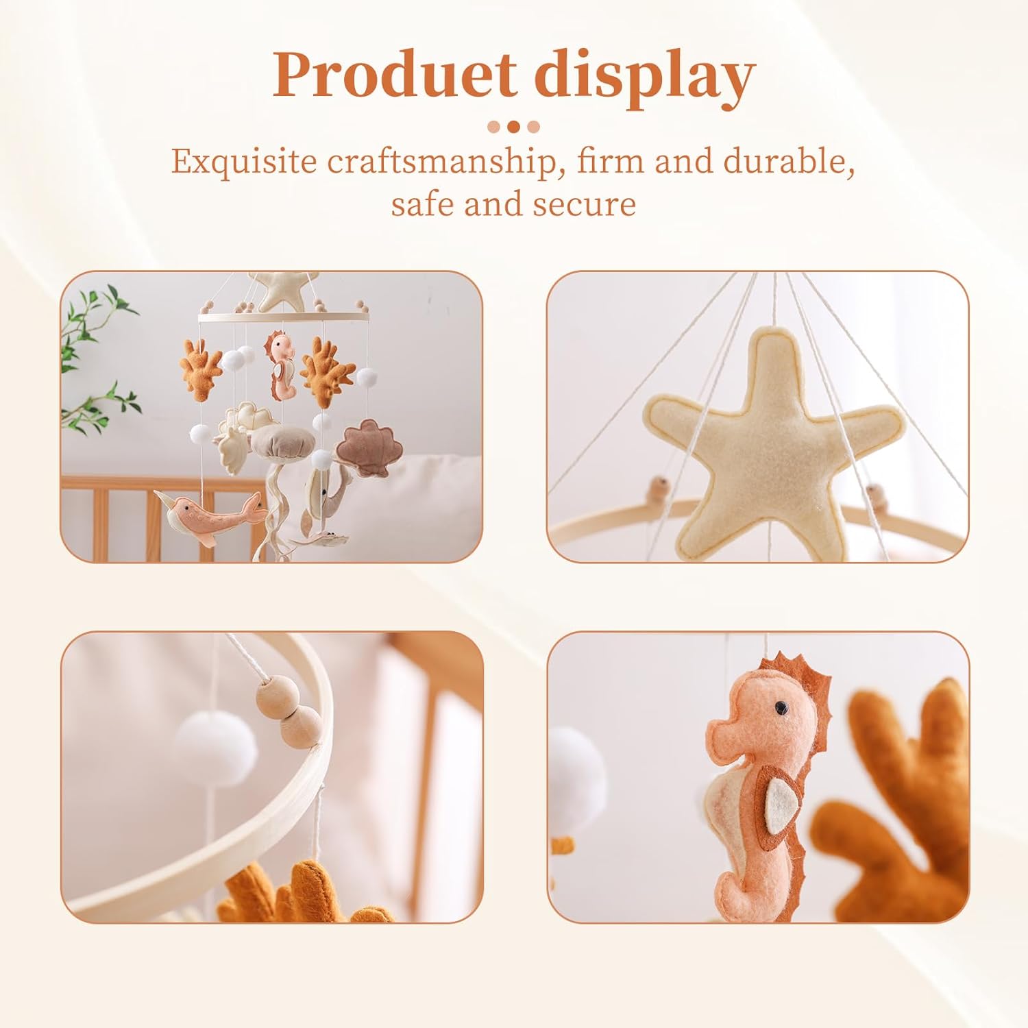 Houten wiegmobiel babybed bell - Baby Rattle Toy Set recensie en prijs