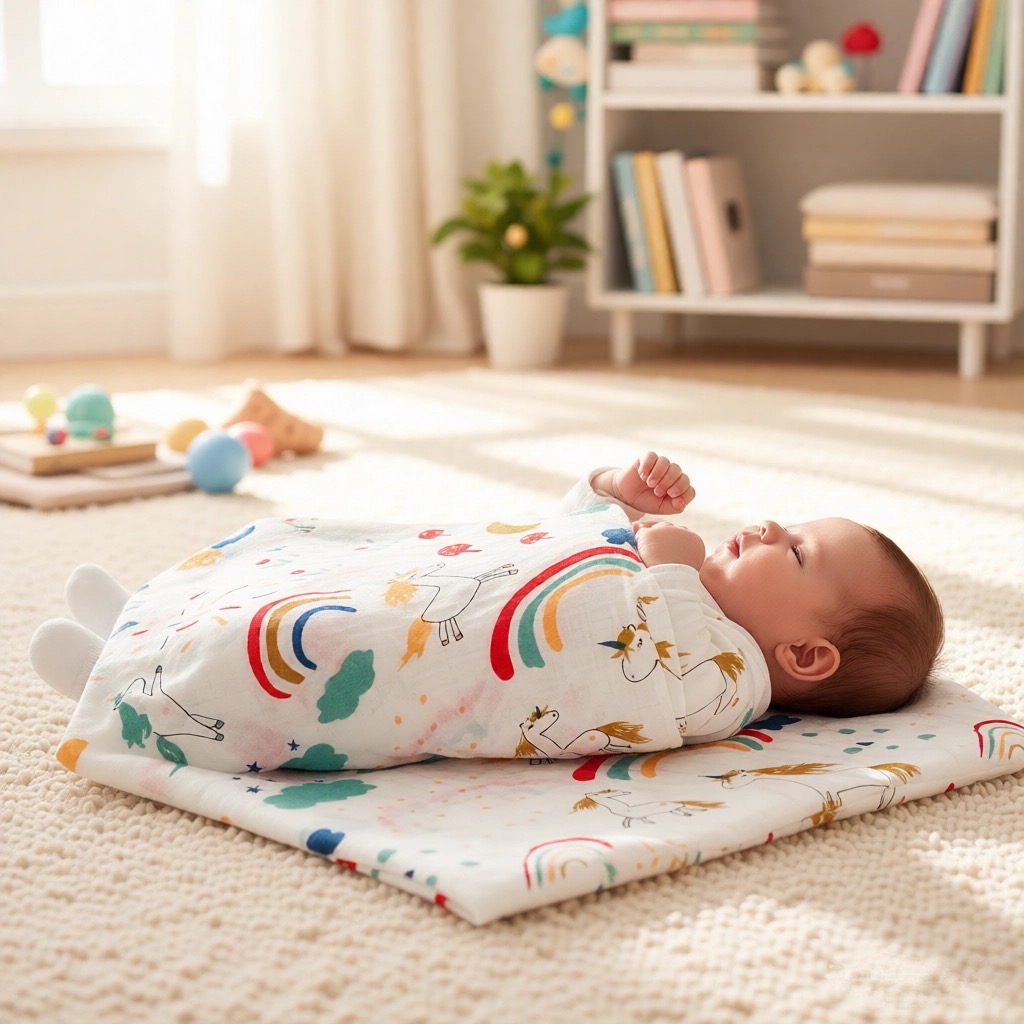 4-laags gaas babywashandje bab - Baby Swaddle Blanket recensie en prijs