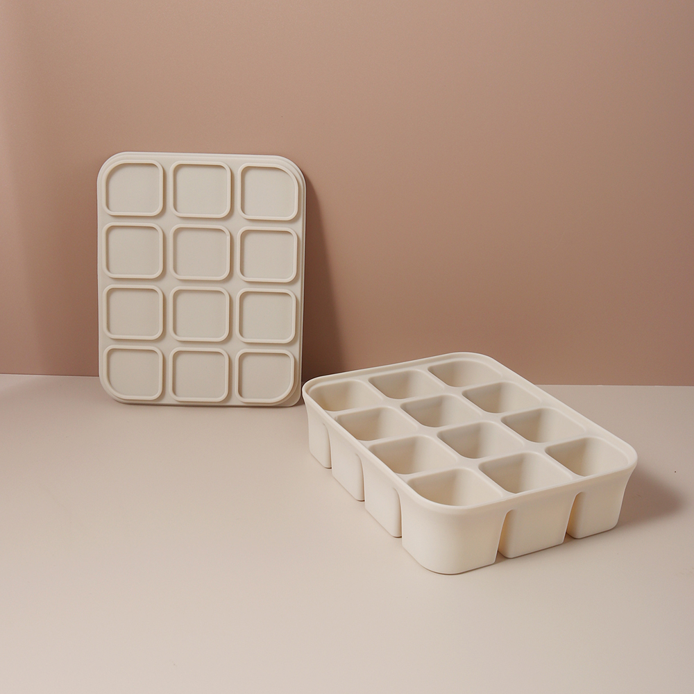 12-vakjes siliconen ijsblokjes - Baby Products Cream recensie en prijs