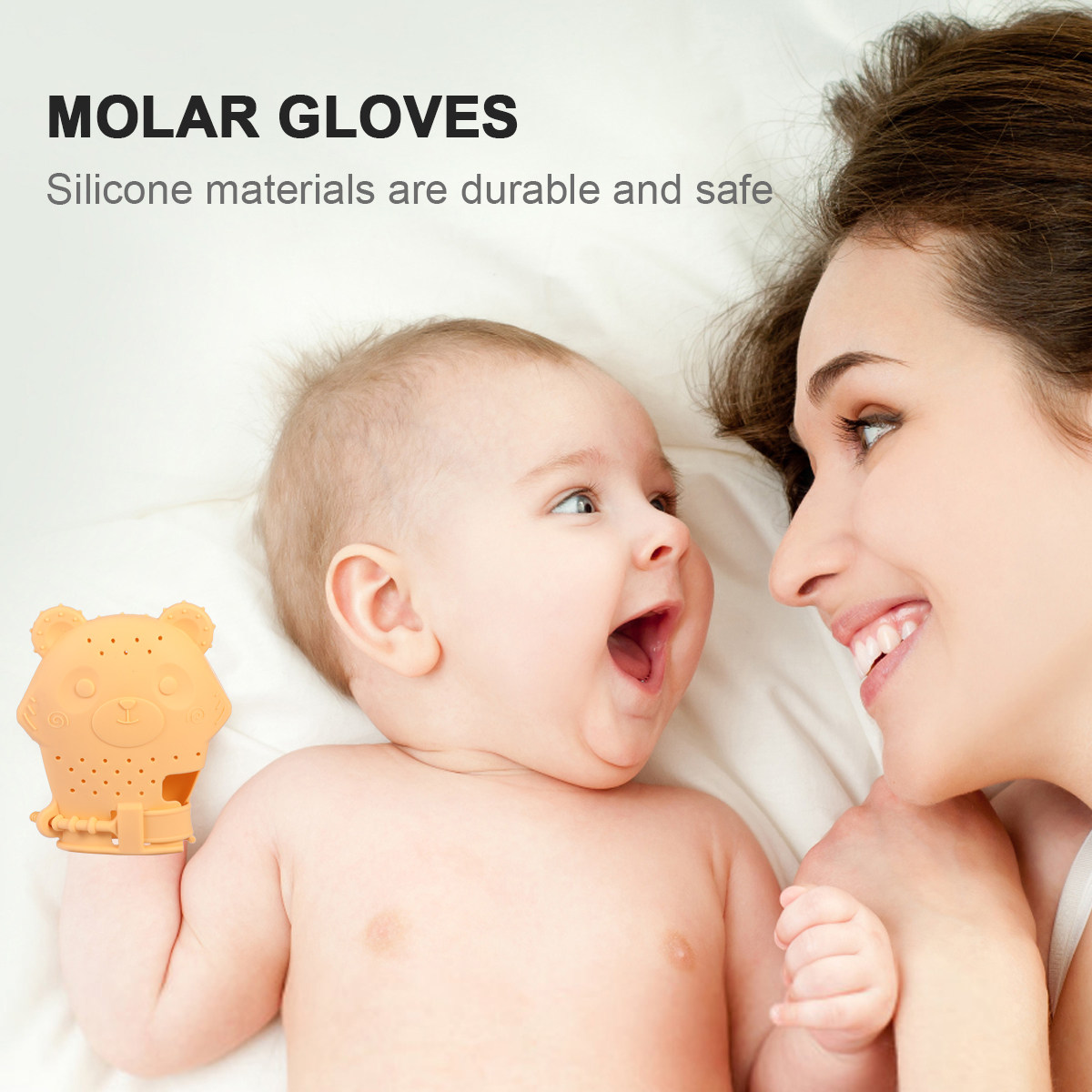 Baby Bijtring Mitten Siliconen - Teething Mitten Baby recensie en prijs