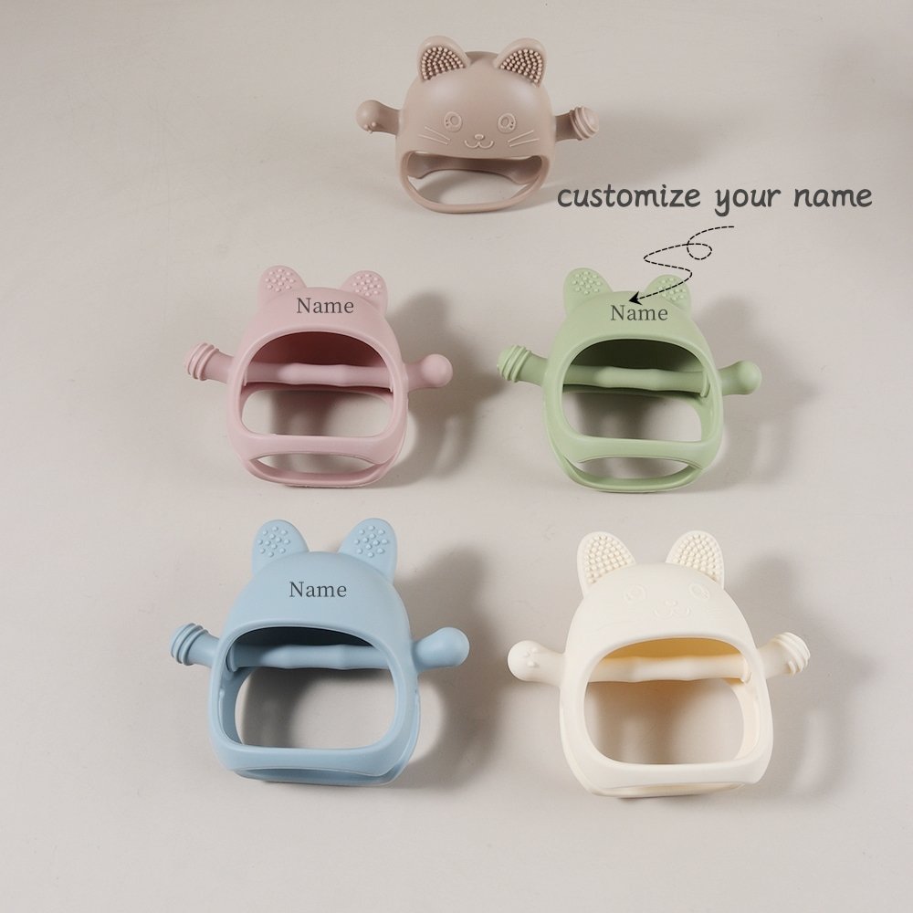Gepersonaliseerde babybijtring - Teething Mitten Baby recensie en prijs