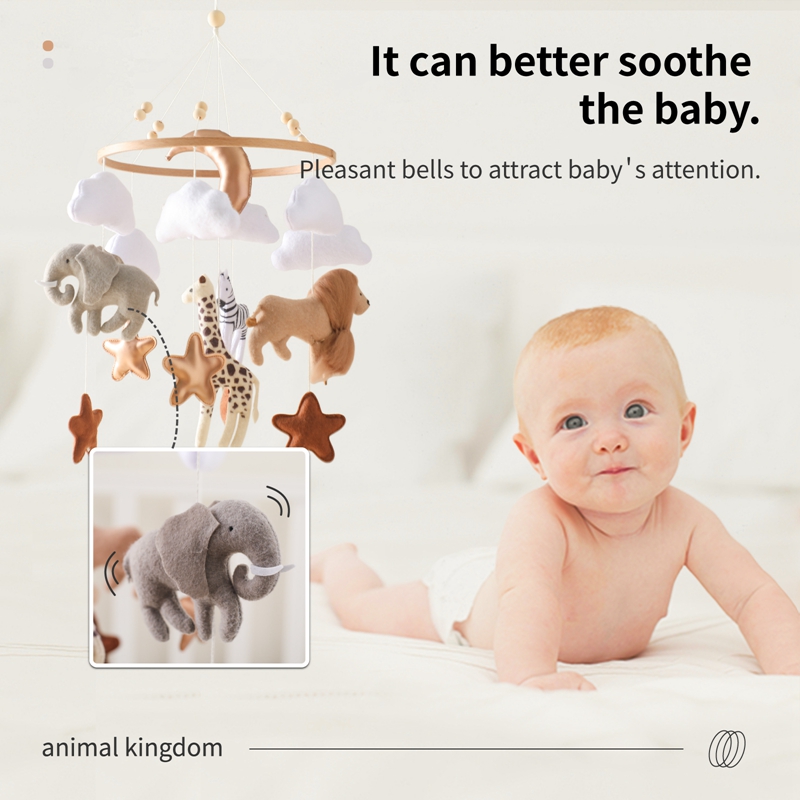 Wiegmobiel bedbel houten babyr - Baby Rattle Toy Set recensie en prijs