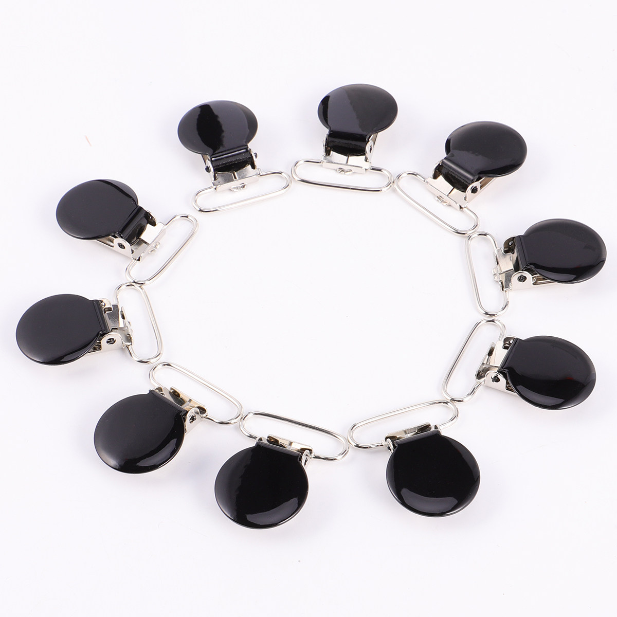 10 stuks ronde metalen speencl - Baby Pacifier Clip recensie en prijs