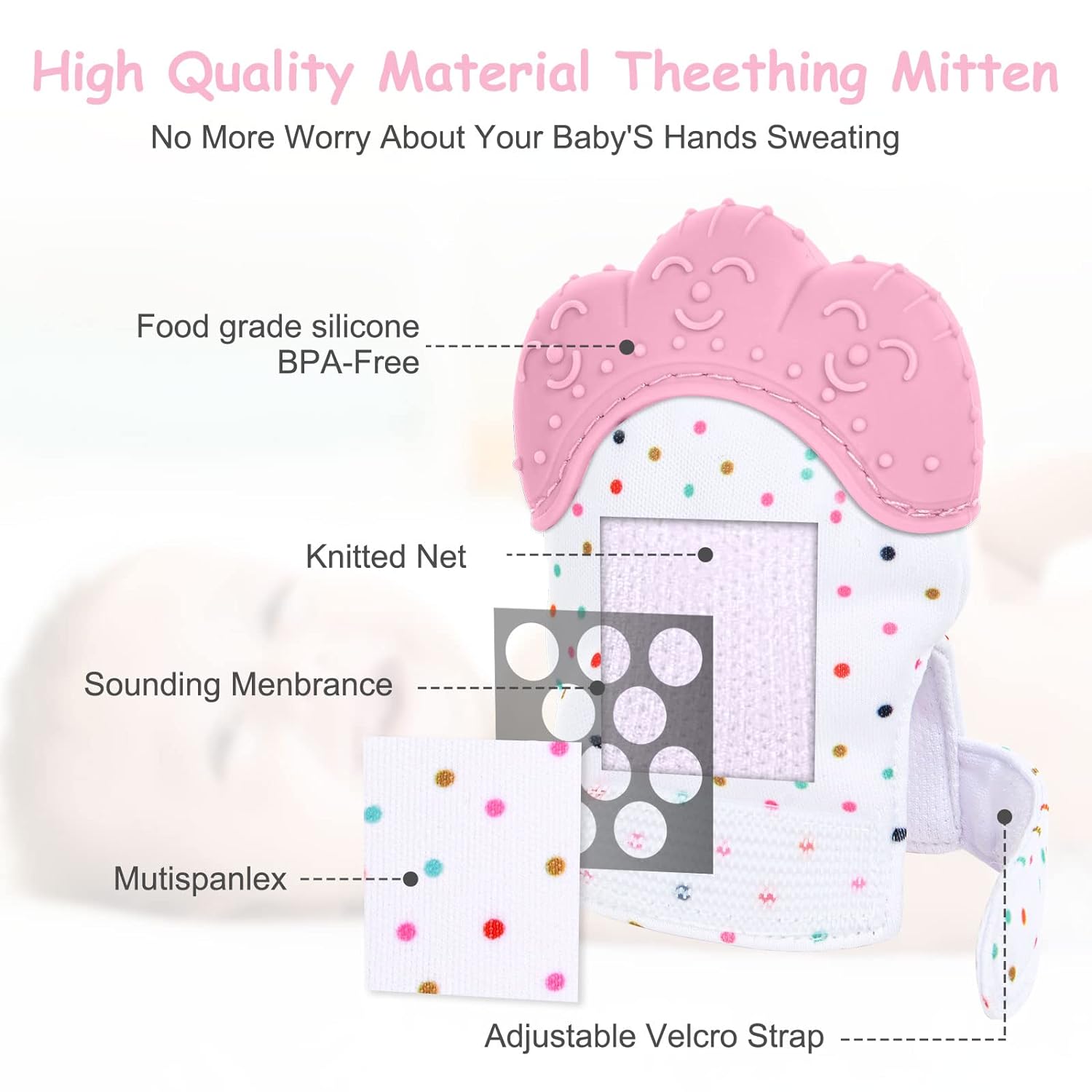 Food Grade Siliconen Handschoe - Teething Mitten Baby recensie en prijs