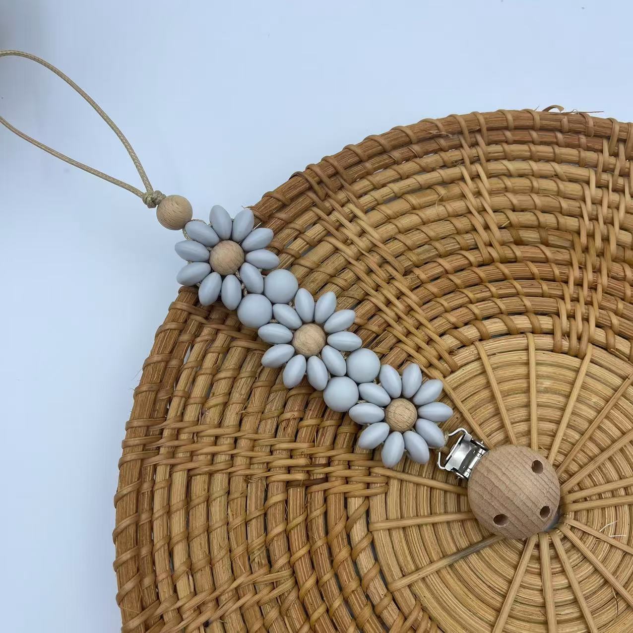 Aangepaste naam houten geperso - Baby Pacifier Clip recensie en prijs