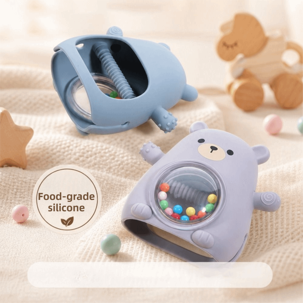 Draagbare schattige beer-vormi - Teething Mitten Baby recensie en prijs