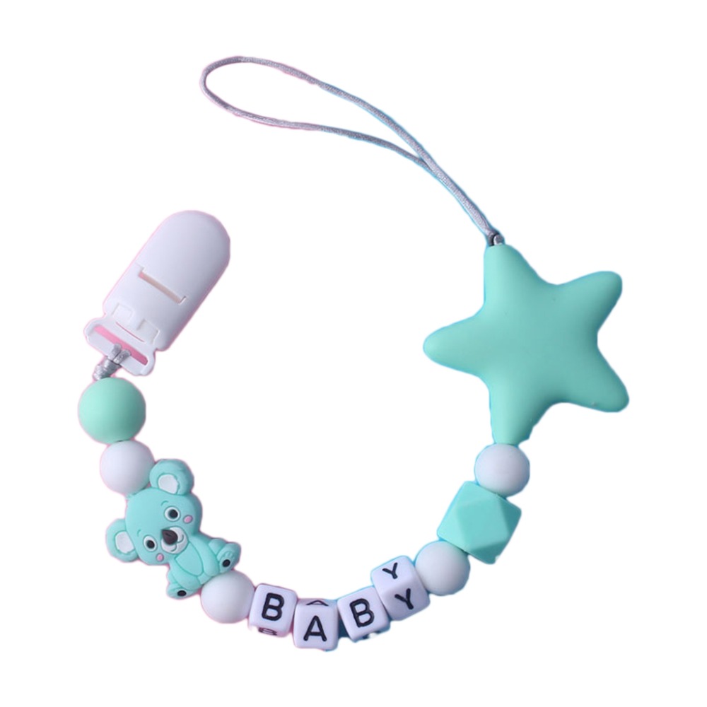 Gepersonaliseerde naam baby fo - Baby Pacifier Clip recensie en prijs