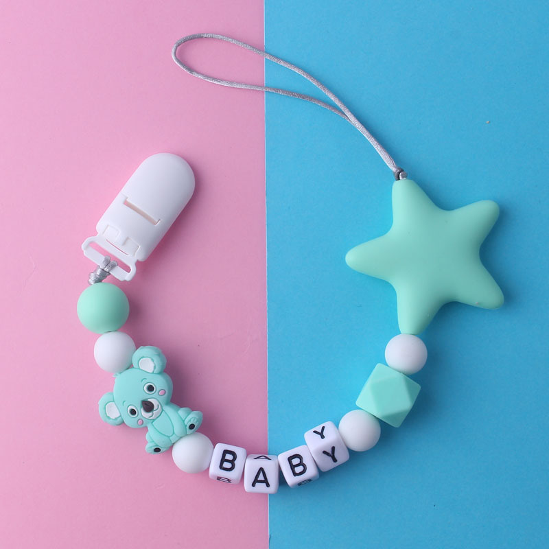 Gepersonaliseerde naam baby fo - Baby Pacifier Clip recensie en prijs