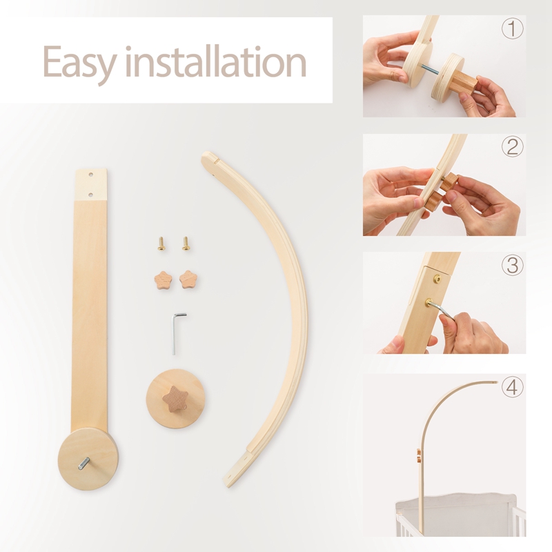 Baby Houten Bed Bel Beugel Mob - Baby Rattle Toy Set recensie en prijs