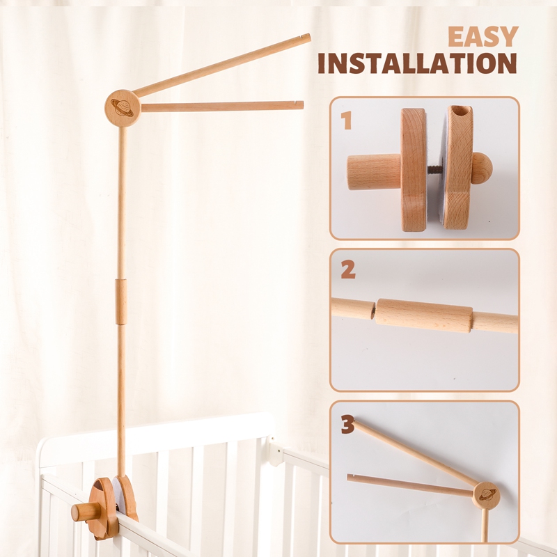 Baby Houten Bed Bel Beugel Mob - Baby Rattle Toy Set recensie en prijs