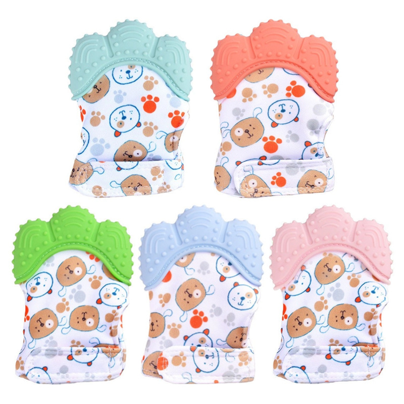 Cartoon Gedrukt Baby Bijtring  - Teething Mitten Baby recensie en prijs