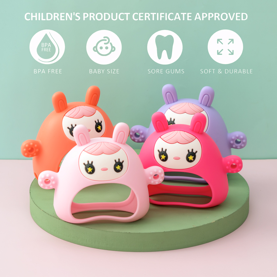 Kleur Kids Siliconen Bijtring  - Teething Mitten Baby recensie en prijs