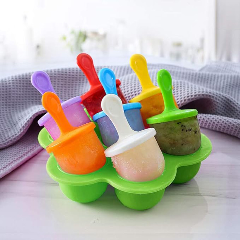 1 Pc 7 Gaten Diy Ijs Pops Sili - Baby Products Cream recensie en prijs